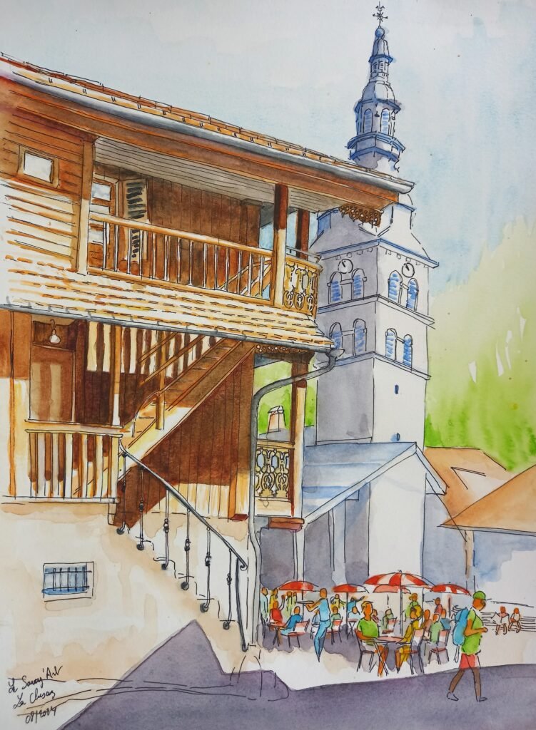 aquarelle-la-clusaz